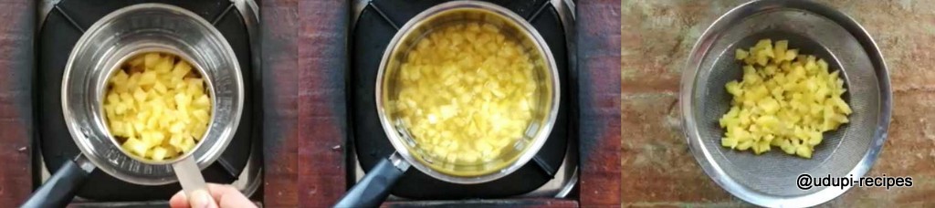 pineapple raita preparation step 1