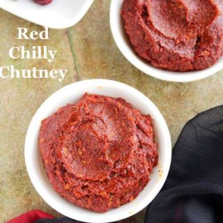 Red chilly chutney-easy