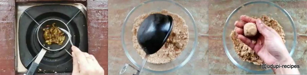 wheat flour laddu preparation step5