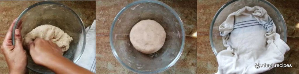 Chapati - phulka preparation step 3