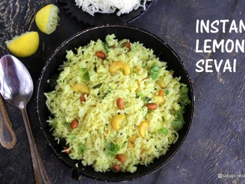 Homemade Lemon Sevai Recipe - Lemon Idiyappam Recipe