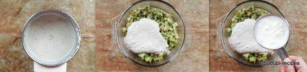 Cucumber curry preparation step 3