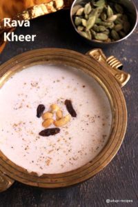 Delicious rava kheer